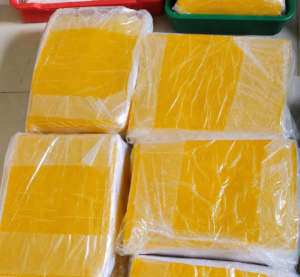 Neatly Wrapped Golden Blocks